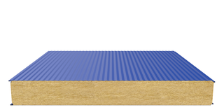 Стеновая сэндвич-панель (минеральная вата) 150 мм х 1190 мм (Волна)