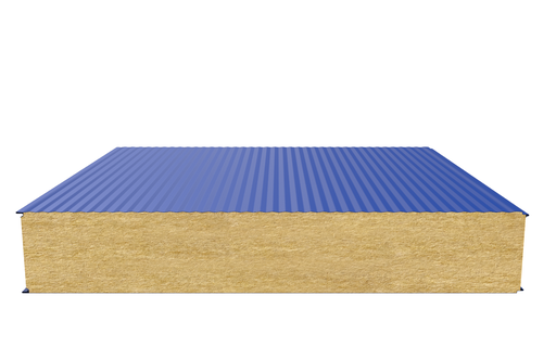 Стеновая сэндвич-панель (минеральная вата) 180 мм х 1000 мм (Волна)