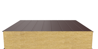 Стеновая сэндвич-панель (минеральная вата) 250 мм х 1000 мм (Накатка)