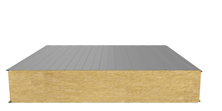 Стеновая сэндвич-панель (минеральная вата) 180 мм х 1190 мм (Трапеция)