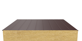 Стеновая сэндвич-панель (минеральная вата) 180 мм х 1000 мм (Накатка)